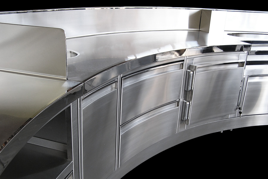 image of custom architectural backbar equipment at MGM Grand Hotel Detroit