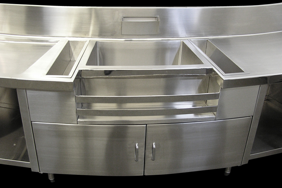 image of stainless steel casino cocktail station at Lavo at Palazzo Las Vegas