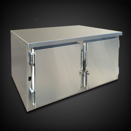 image of stainless steel equipment with doors