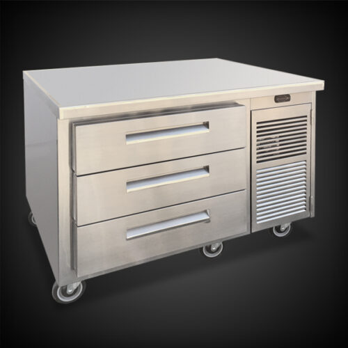 image of stainless steel equipment with drawers