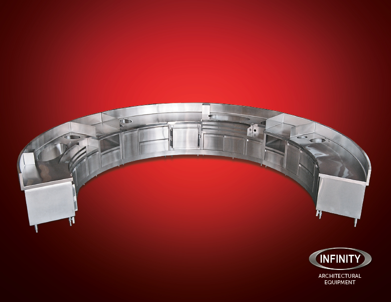 architectural equipment image on red gradient background