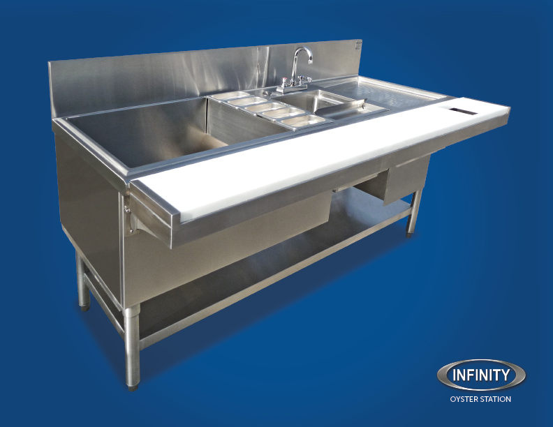 Oyster Station image on blue background
