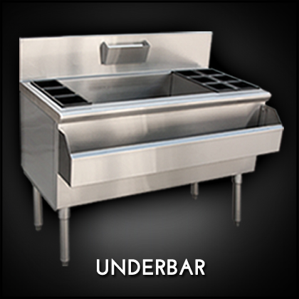 button linking to underbar equipment showing ice chest