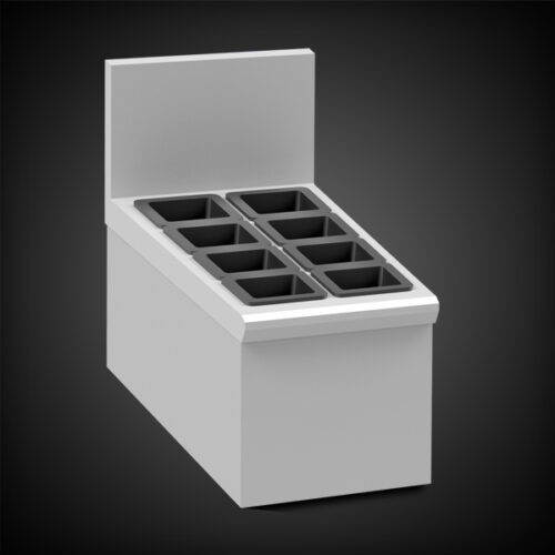 image of stainless steel bottle well holders